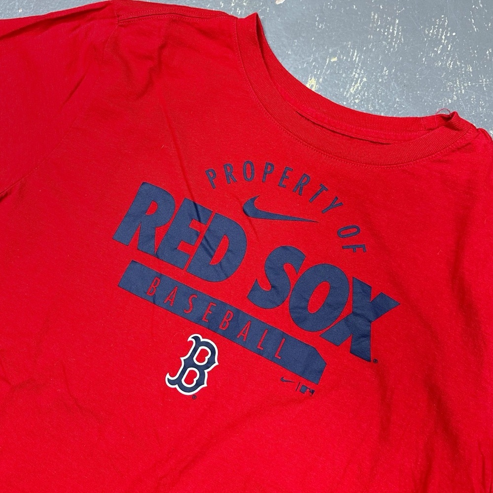 Nike Boston Red Sox Shirt N199-620 Medium Red MLB Baseball - Picture 3 of 8